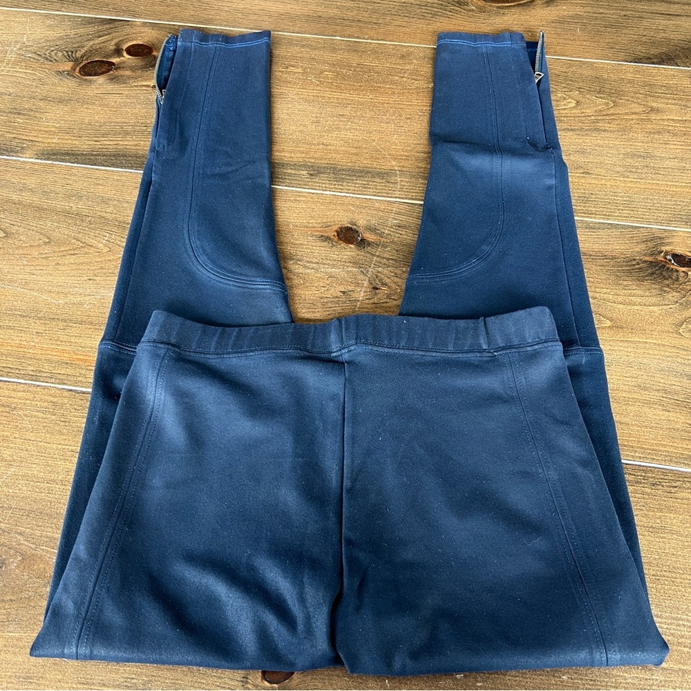David Lerner Womens Moto Blue Leggings - Picture 4 of 5
